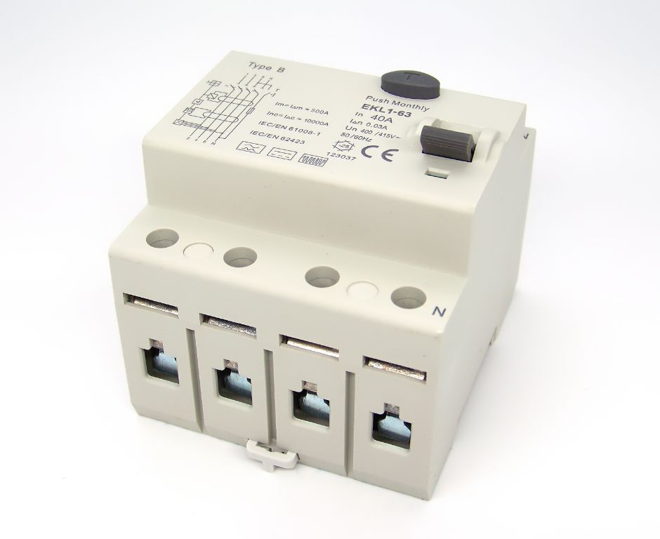 FI-Schalter, Typ B, 40A, 0,03A